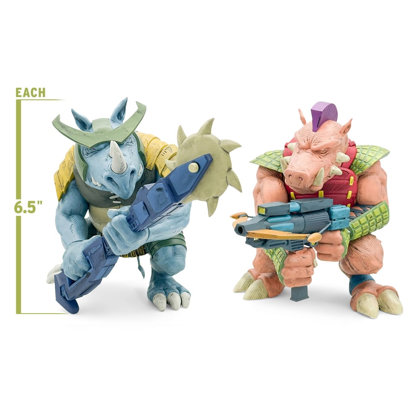 Teenage Mutant Ninja Turtles Bebop & Rocksteady (Color Edition) Vinyl Collectible - Prototype Shown View 2