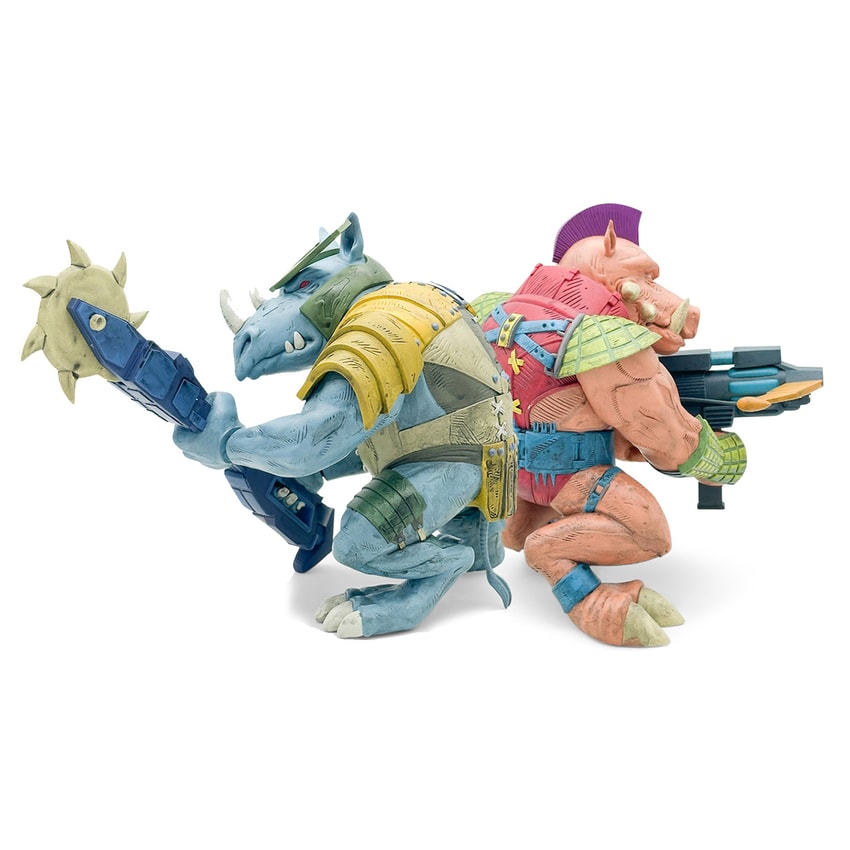 Teenage Mutant Ninja Turtles Bebop & Rocksteady (Color Edition) Vinyl Collectible - Prototype Shown View 3