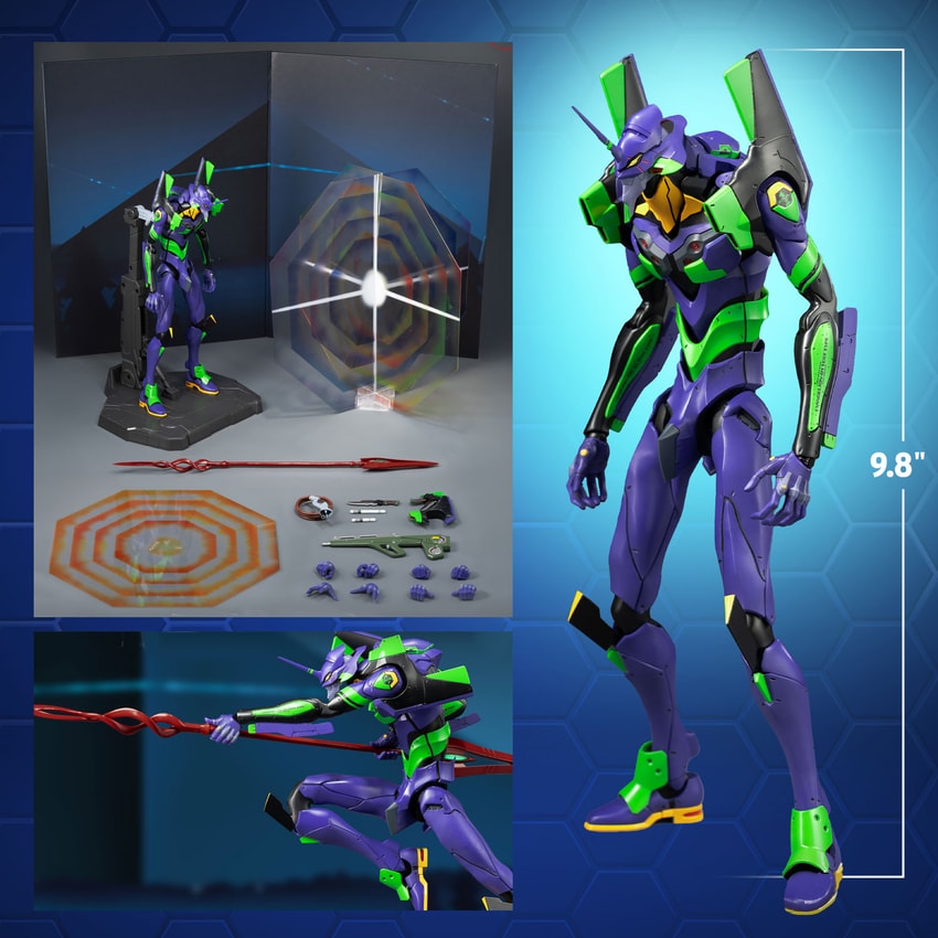 Evangelion ROBO-DOU Evangelion Test Type-01 (Final Battle Ver.) Action Figure - Prototype Shown View 2