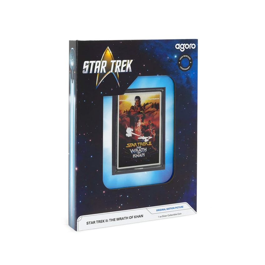 Star Trek Star Trek II: The Wrath of Khan Movie Poster Silver Collectible - Prototype Shown View 4