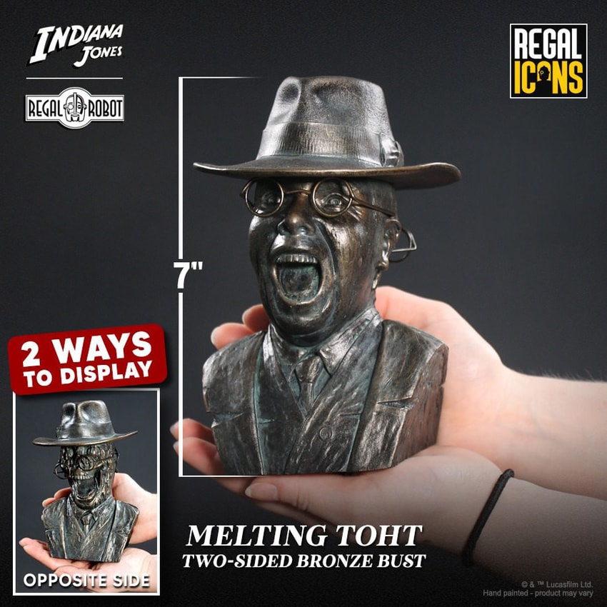 Indiana Jones Melting Toht Two-Sided Bust - Prototype Shown View 2