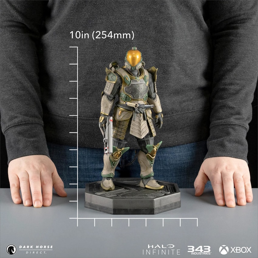 HALO Spartan Chonmage/Yokai Statues - Prototype Shown View 2
