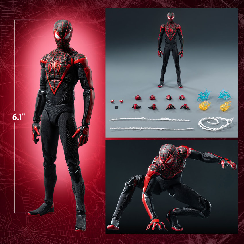 Marvel DLX Spider-Man Upgraded Suit (Miles Morales) Action Figure - Prototype Shown View 2