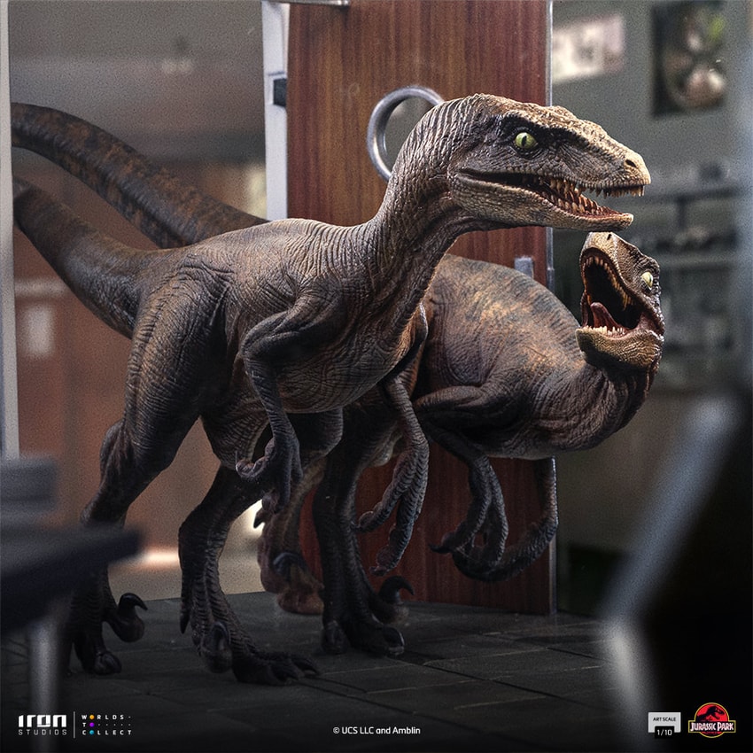 Raptors at the Kitchen's Door 1:10 Art Scale Statue by Iron
