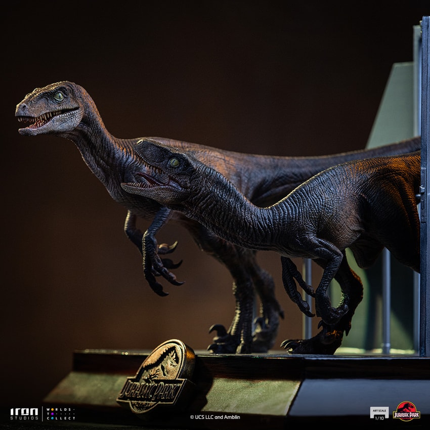 Raptors at the Kitchen's Door 1:10 Art Scale Statue by Iron