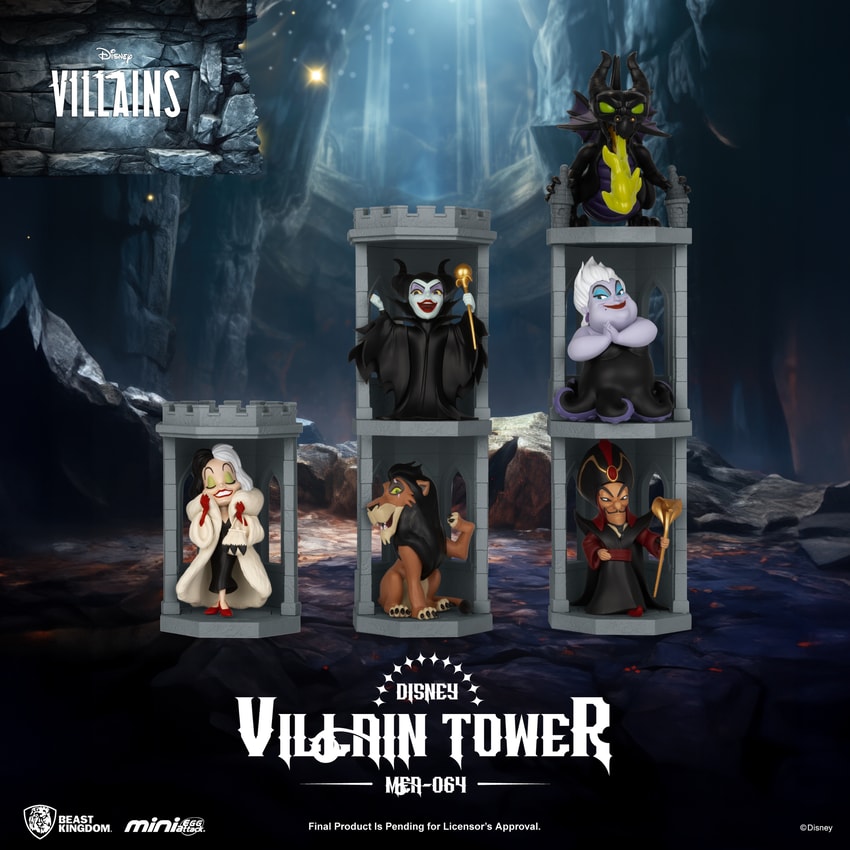 DISNEY VILLIAN TOWER ディズニーヴィランズタワー フィギュア Disney Villains Tower Series Blind Box Set by Beast Kingdom