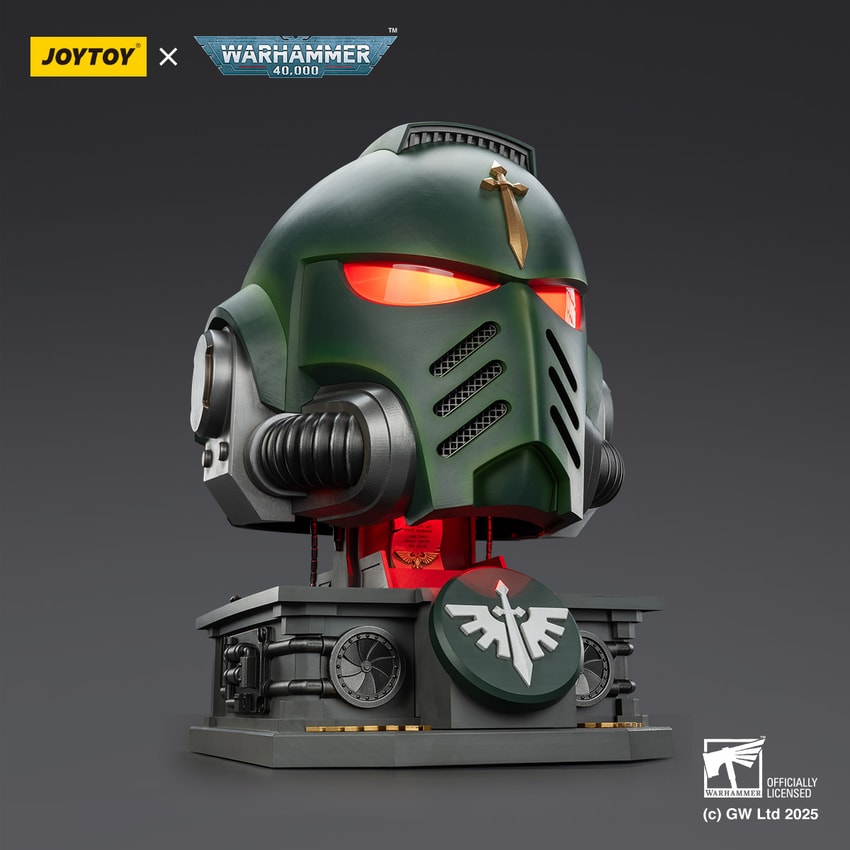 Warhammer 40K Dark Angels MkX Helmet & Display Stand Prop Replica - Prototype Shown View 3