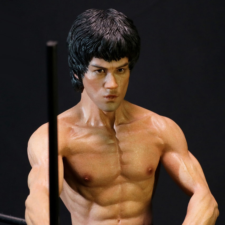 Bruce Lee Bruce Lee (Kali Sticks Fight) Deluxe Statues - Prototype Shown View 5