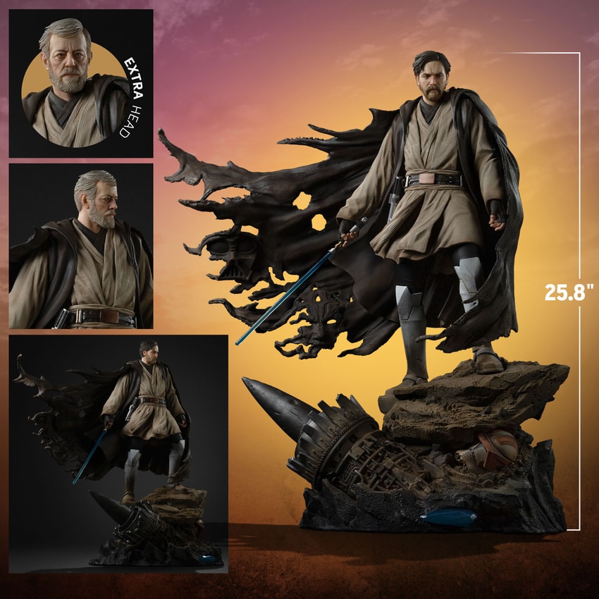 Star Wars Obi-Wan Kenobi Signatures Quarter Scale Statue - Prototype Shown View 2