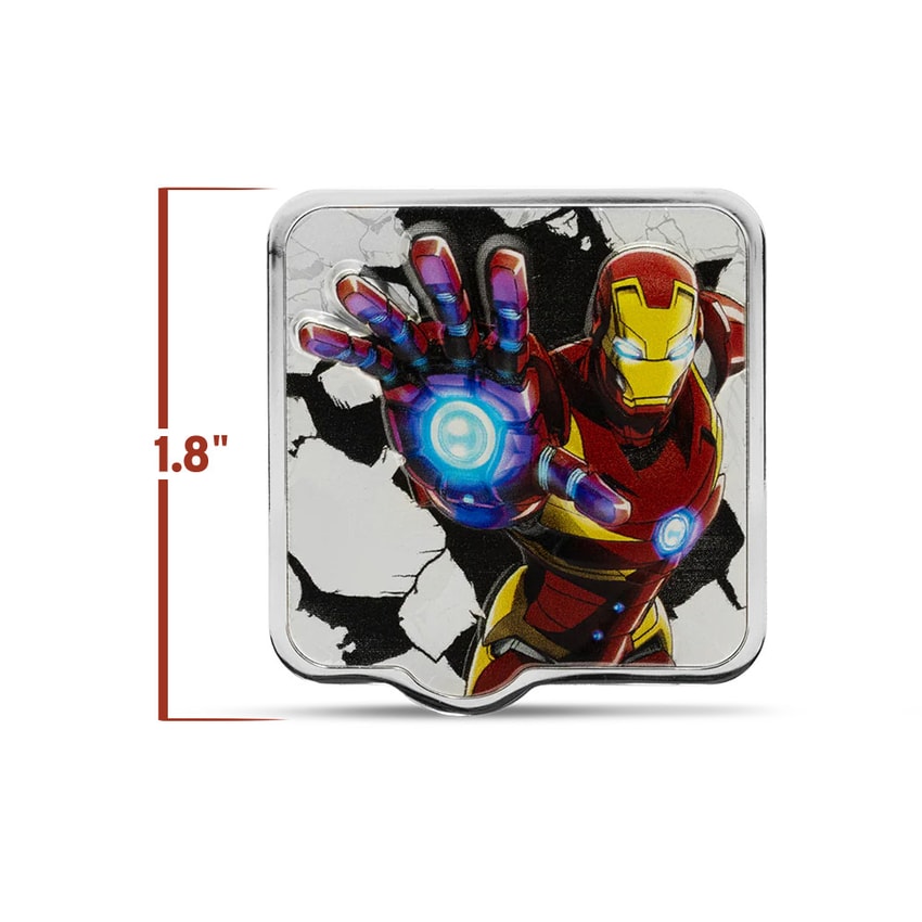 Marvel Iron Man 'ZAPT!!' Silver Collectible - Prototype Shown View 2