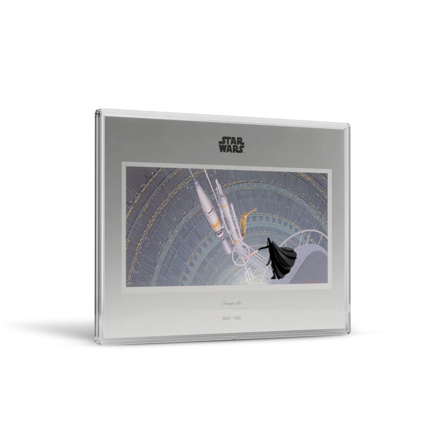 Lightsaber™ Duel on Gantry Foil Silver Collectible by Agoro