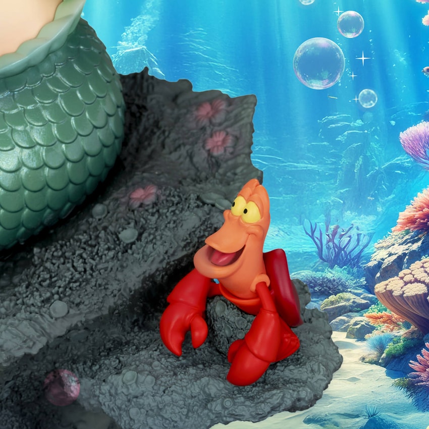 Disney Ariel & Sebastian Statues - Prototype Shown View 3