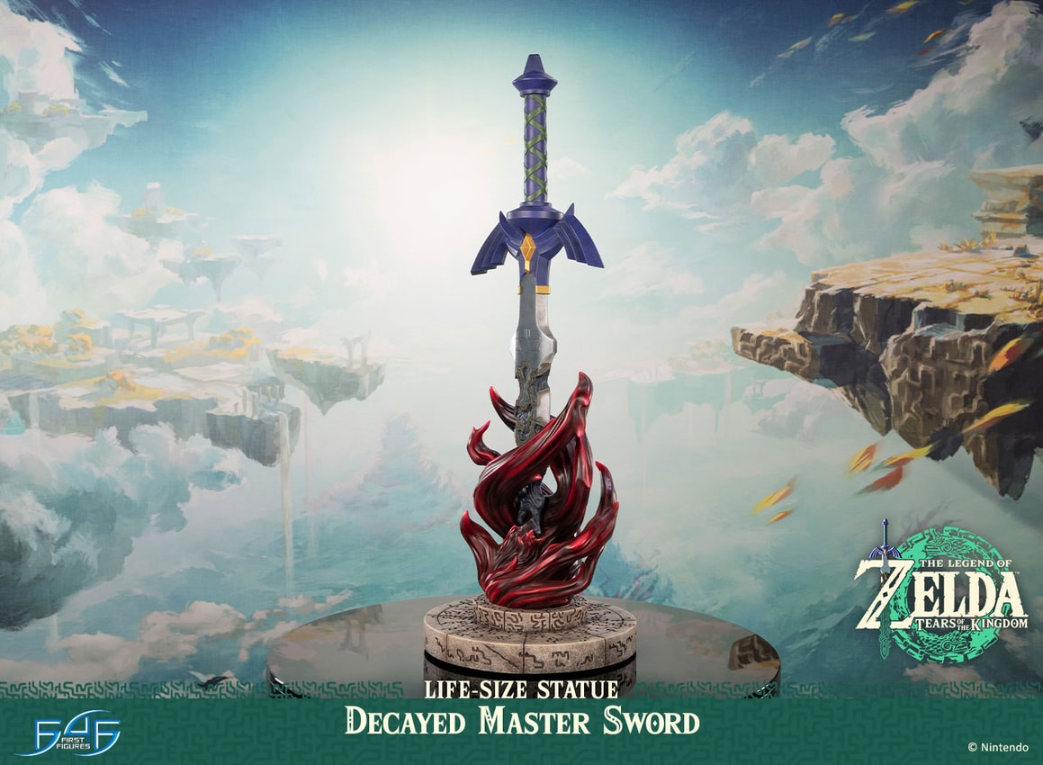 The Legend of Zelda Decayed Master Sword Statues - Prototype Shown View 6