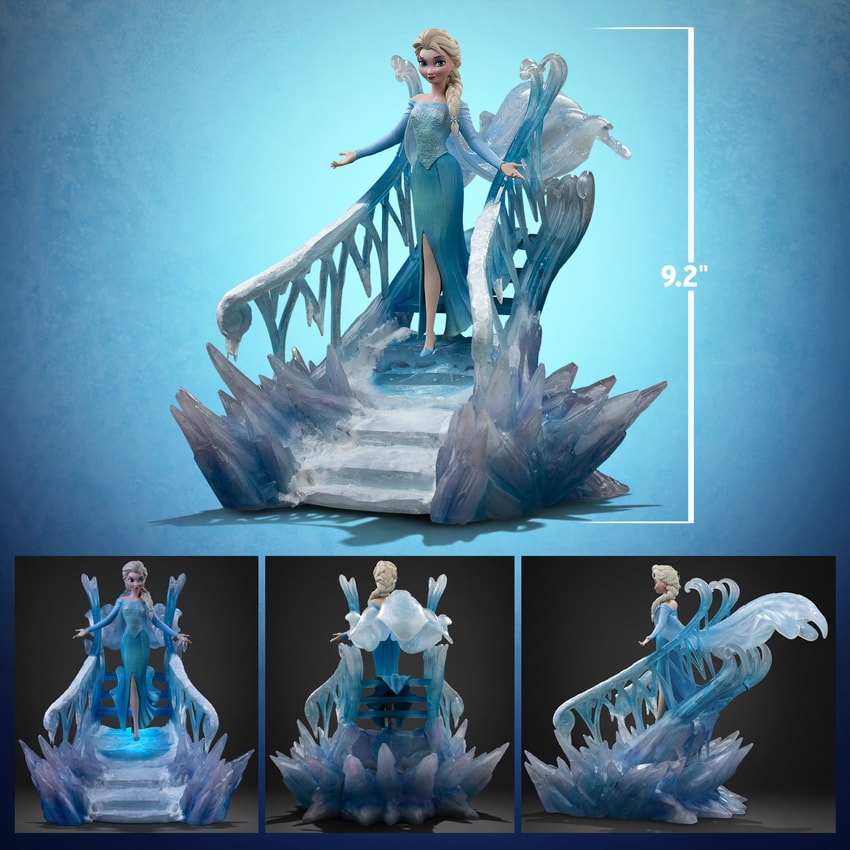 Elsa Deluxe 1:10 Scale Statue by Iron Studios | Sideshow Collectibles