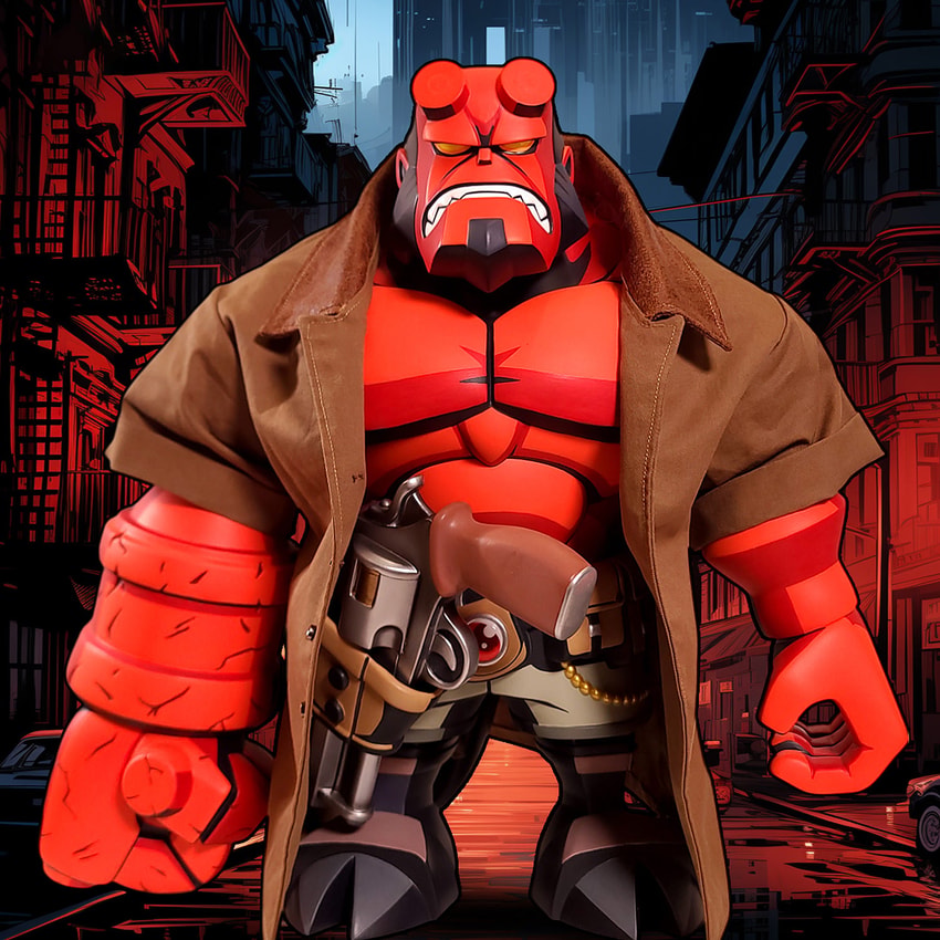 Hellboy フィギュア コート付き AmiAmi [Character & Hobby Shop] | 1/12 Hellboy Action Figure(Released)