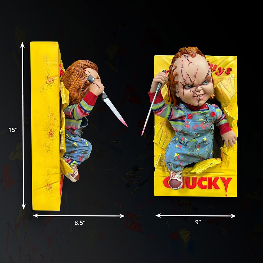 Child's Play Chucky Half-Scale Wall Sculpture Wall Decor - Prototype Shown View 3