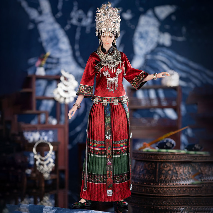 TBLeague The Miao of China’s 56 Ethnic Groups (Red) Sixth Scale Figure - Prototype Shown View 1