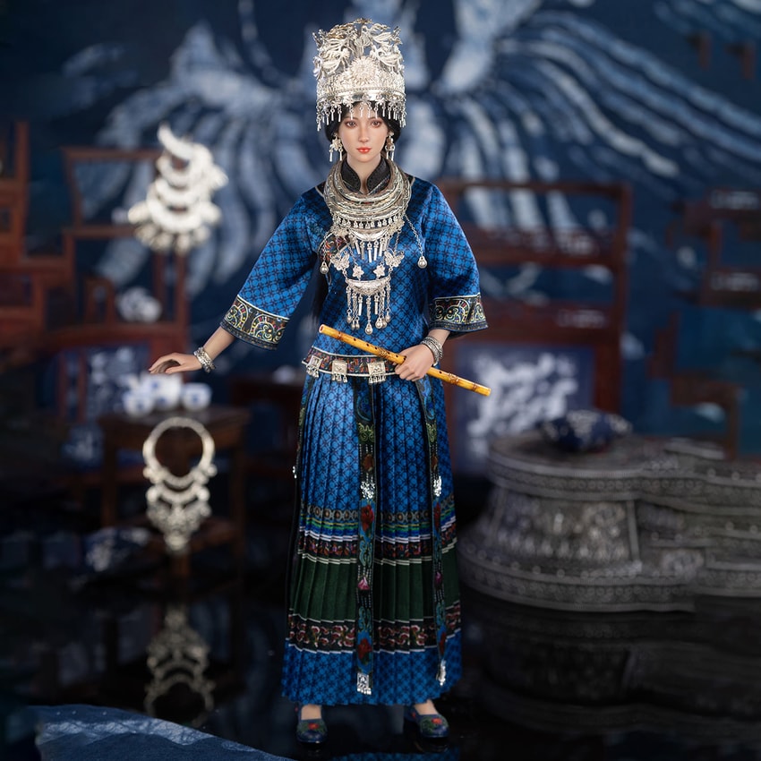 TBLeague The Miao of China’s 56 Ethnic Groups (Blue) Sixth Scale Figure - Prototype Shown View 1