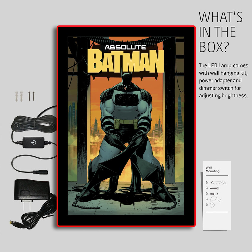 Absolute Batman LED Poster (Large) Wall Light by Brandlite