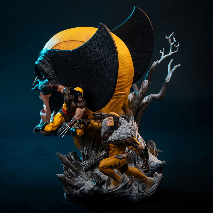 Marvel Wolverine (Deluxe Edition) Fine Art Bust - Prototype Shown View 5