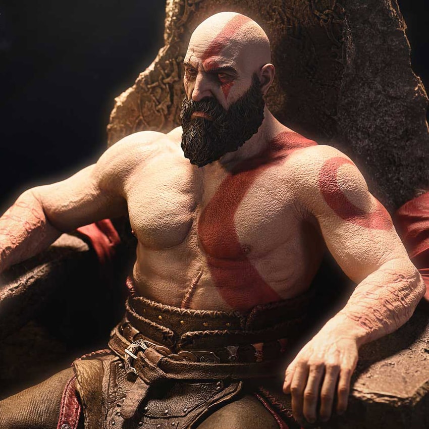 God of War Master Thyself Kratos 1:3 Scale Statue - Prototype Shown View 4