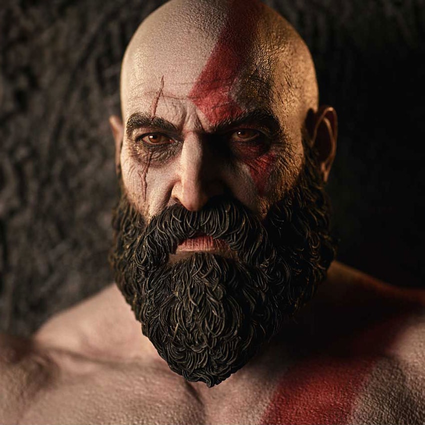 God of War Master Thyself Kratos 1:3 Scale Statue - Prototype Shown View 5