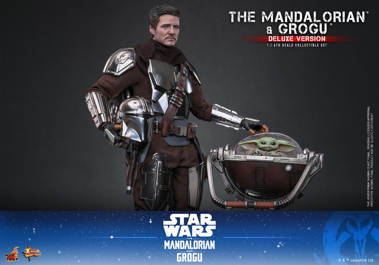 Star Wars The Mandalorian™ and Grogu™ (Deluxe Version) Sixth Scale Figure Set - Prototype Shown View 6