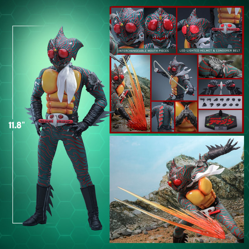 MASKED RIDER AMAZON 1/2スケール Kamen Rider Amazon Sixth Sale Figure by Hot Toys | Sideshow