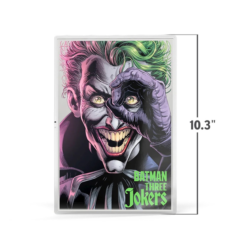 DC Comics Batman Three Jokers #3 - The Comedian Foil Silver Collectible - Prototype Shown View 2