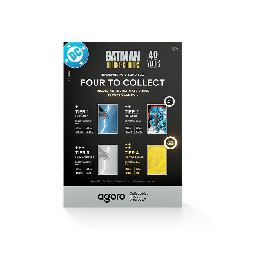 DC Comics BATMAN: THE DARK KNIGHT RETURNS™ Blind Box Silver Collectible - Prototype Shown View 5