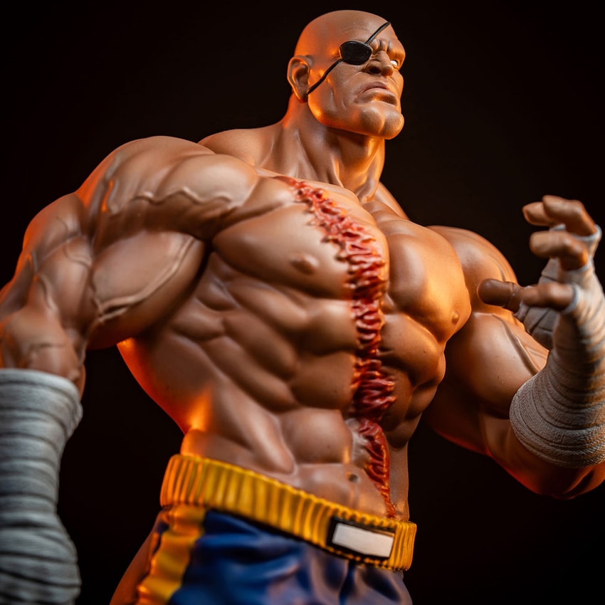 ストリートファイター PCS サガット 1/4 EX版 スタチュー フィギュア Sagat & Juli 1:10 Scale Collectible Set | Sideshow Collectibles