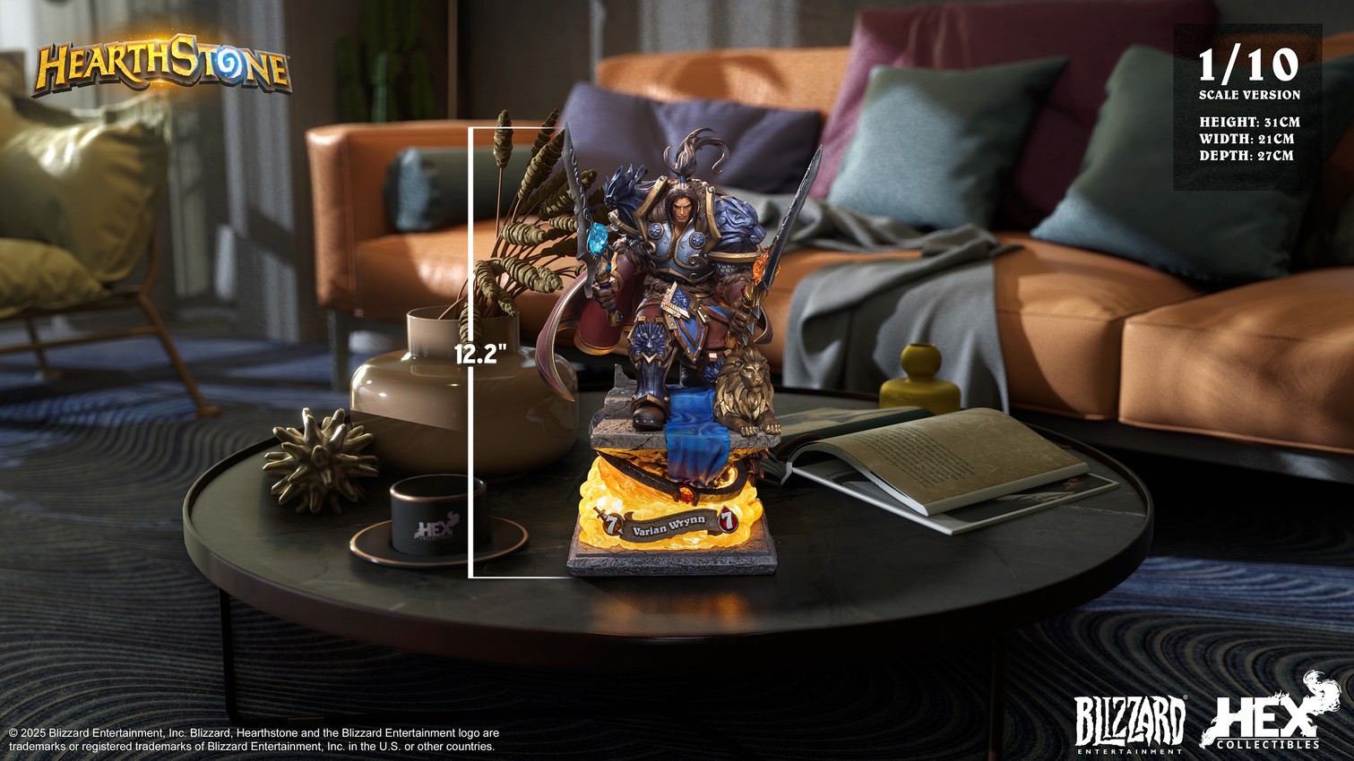 Warcraft Varian Wrynn 1:10 Scale Statue - Prototype Shown View 1