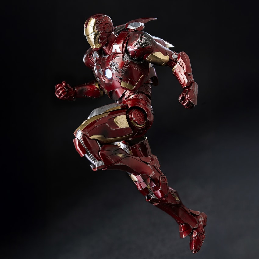 DLX Iron Man Mark 7 (Battle Damaged) Action Figure by threezero