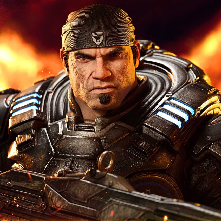 Gears of War Marcus Fenix (Ultimate Bonus Version) 1:3 Scale Statue - Prototype Shown View 5