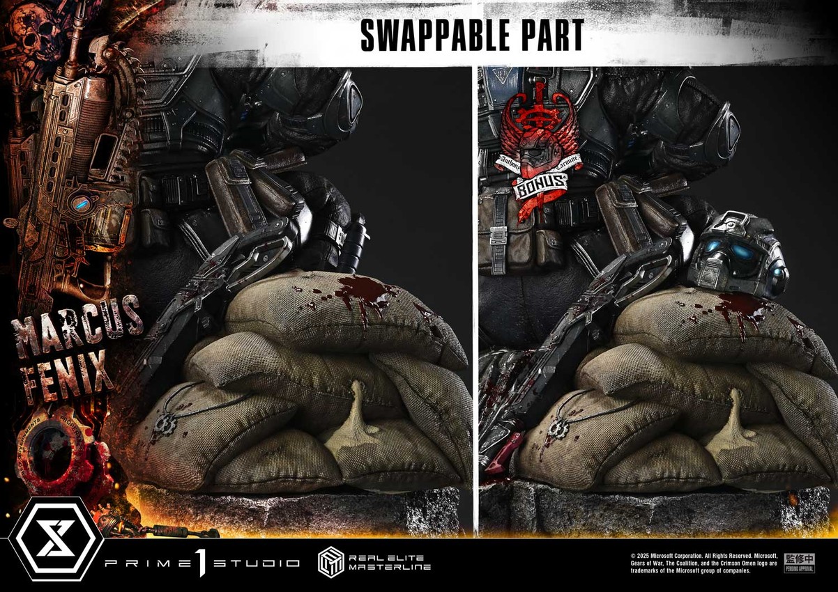 Gears of War Marcus Fenix (Ultimate Bonus Version) 1:3 Scale Statue - Prototype Shown View 6