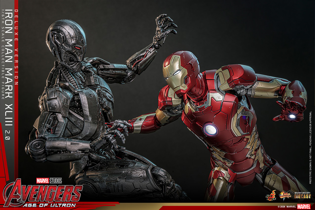 Marvel Iron Man Mark XLIII (2.0) (Deluxe Version) Sixth Scale Figure - Prototype Shown View 6
