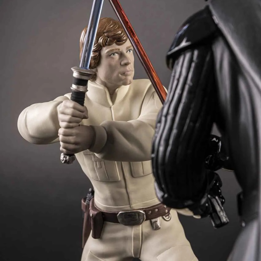Star Wars Bespin Battle Porcelain Statue - Prototype Shown View 3