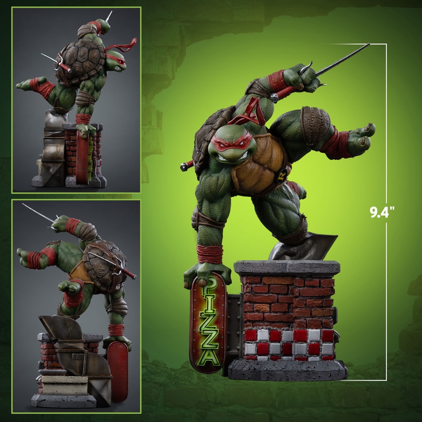 Teenage Mutant Ninja Turtles Raphael Unleashed 1:10 Scale Statue - Prototype Shown View 2