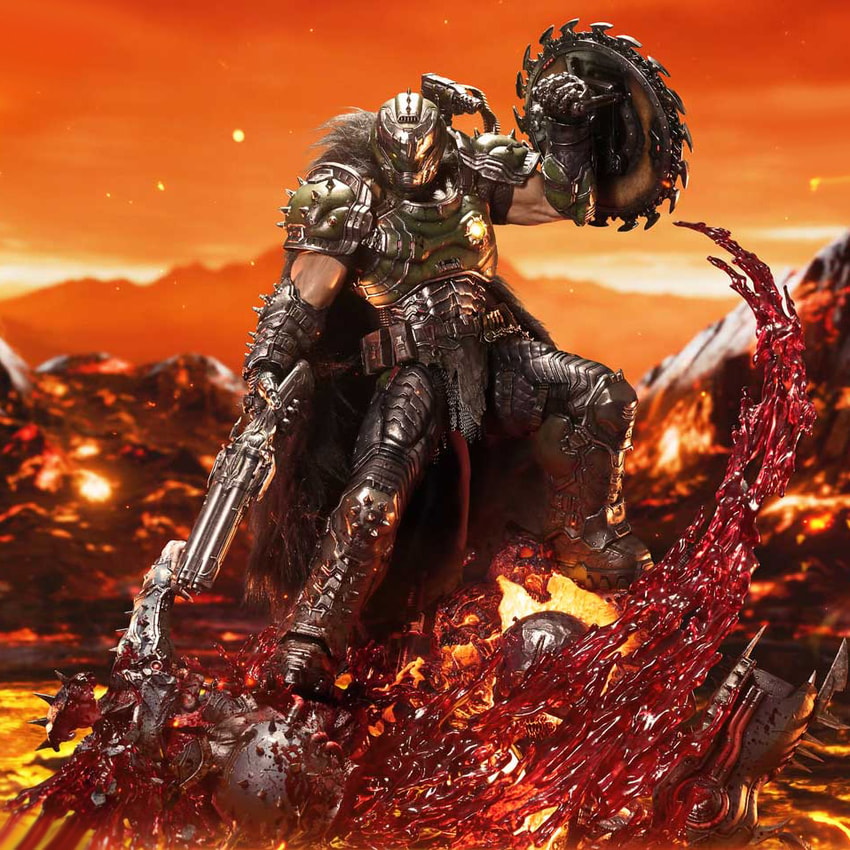 Doom Doom Slayer Quarter Scale Statue - Prototype Shown View 1