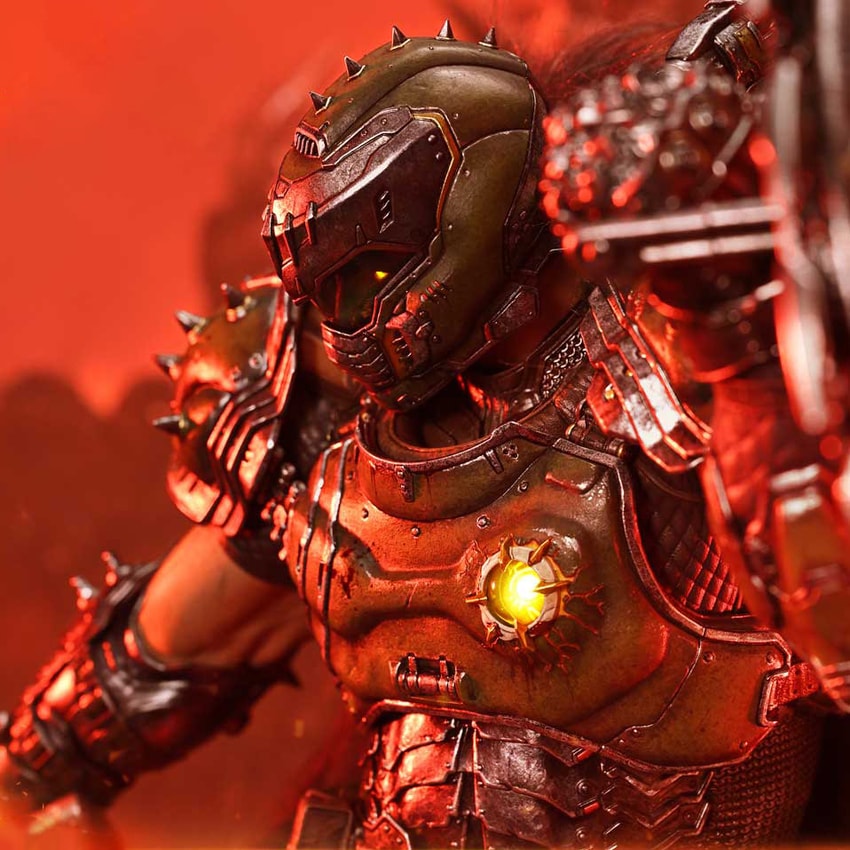 Doom Doom Slayer Quarter Scale Statue - Prototype Shown View 4