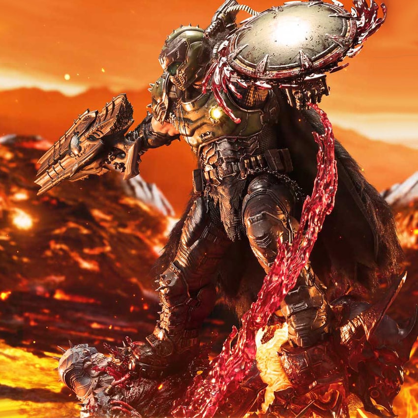 Doom Doom Slayer (Deluxe Version) Quarter Scale Statue - Prototype Shown View 3