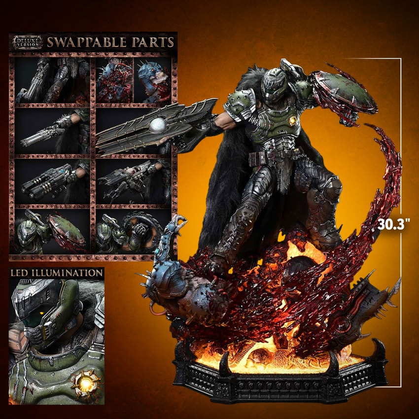 Doom Doom Slayer (Deluxe Version) Quarter Scale Statue - Prototype Shown View 2