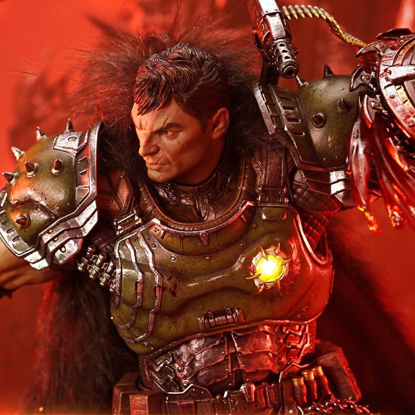 Doom Doom Slayer (Deluxe Bonus Version) Quarter Scale Statue - Prototype Shown View 4