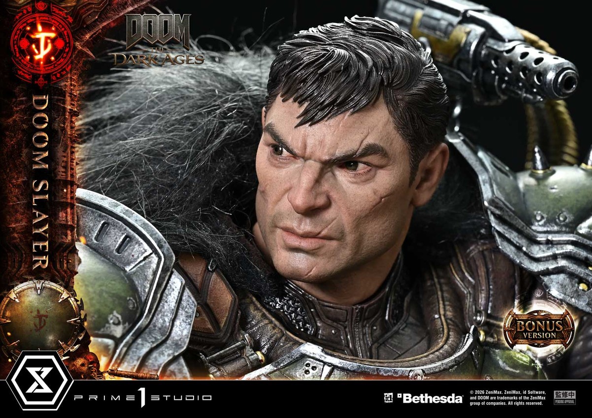 Doom Doom Slayer (Deluxe Bonus Version) Quarter Scale Statue - Prototype Shown View 6