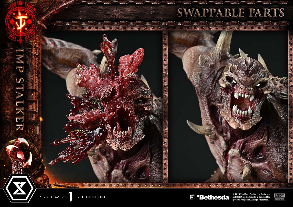 Doom Imp Stalker Quarter Scale Statue - Prototype Shown View 6