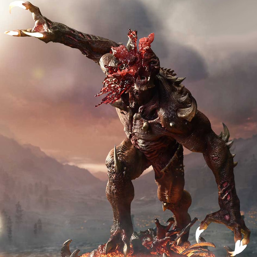 Doom Imp Stalker (Bonus Version) Quarter Scale Statue - Prototype Shown View 4