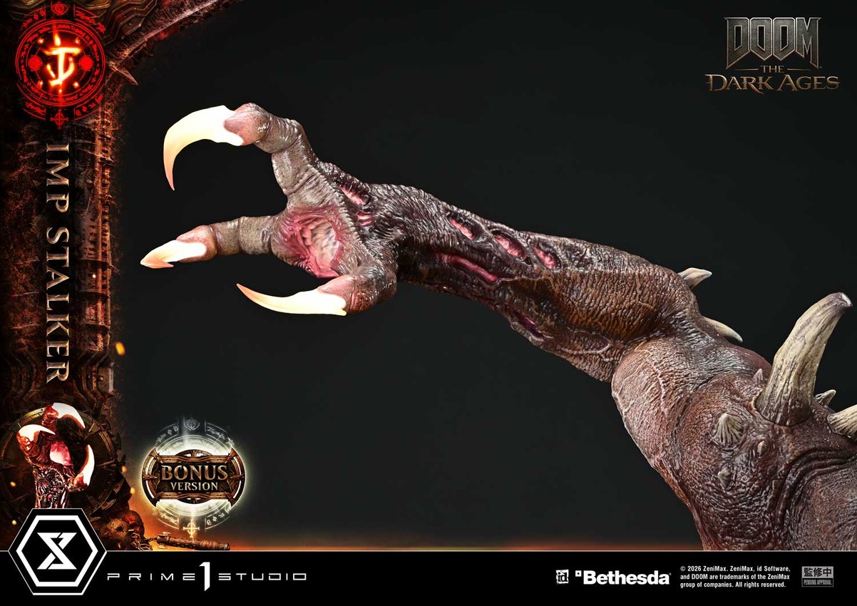 Doom Imp Stalker (Bonus Version) Quarter Scale Statue - Prototype Shown View 6