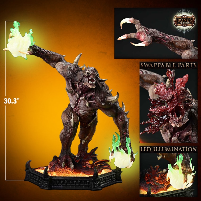Doom Imp Stalker (Bonus Version) Quarter Scale Statue - Prototype Shown View 2