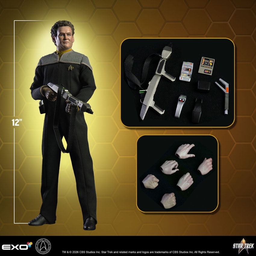 Star Trek Sr. Chief Petty Officer Miles O’Brien Sixth Scale Figure - Prototype Shown View 2