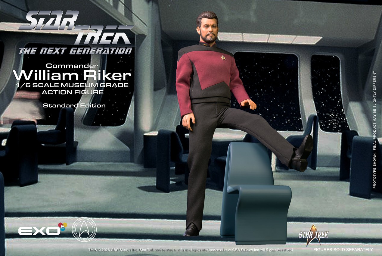 Star Trek Commander William T. Riker (Standard Version) Sixth Scale Figure - Prototype Shown View 3
